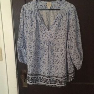 Never worn saint johns bay paisley blouse